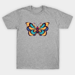 Colorful Butterfly Illustration T-Shirt